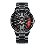 Wheel Watch Rotation Wheel Sports Car Rim Luxury Men's Watch Spinning Alloy Wheel Watch for Boys Men!