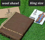 1 Pc Men's Woolen Plain Shawl