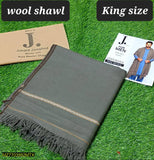 1 Pc Men's Woolen Plain Shawl