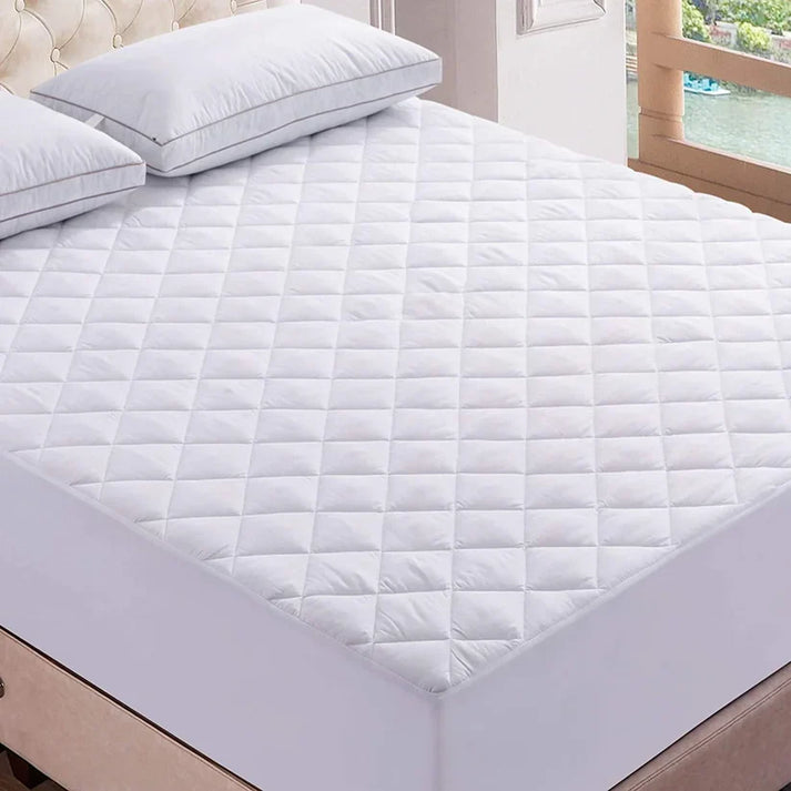 Quilted Fitted Protector Double Bed