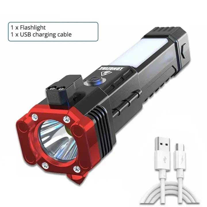 Heavy Duty Metal Zoom Torch Light / Flashlight | Type-C in + Powerbank | RuiLang RL-2210