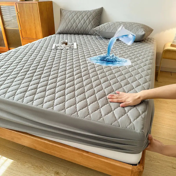 Quilted Fitted Protector Double Bed