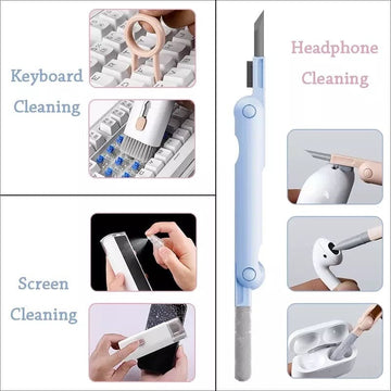 7 In 1 Cleaning Brush Set, Multifunctional Phone Keyboard Cleaning Kit